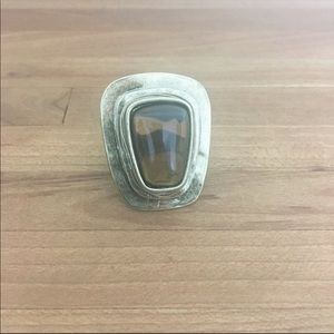 Amber & bronze ring Urban Outfitters size 6 new